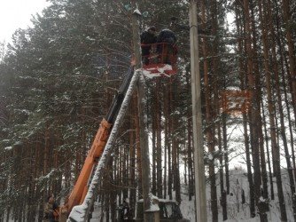 Замена деревянных опор на бетонные СНТ ул. Минская - 1